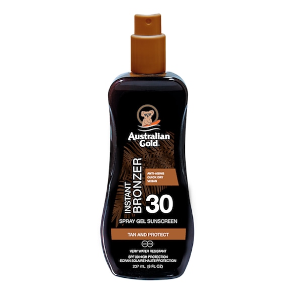 SPF 30 Spray Gel W/Bronzer - Protector Solar com Bronzeador, Australian Gold